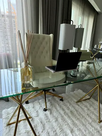 office glass table