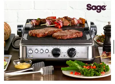 Sage the BBQ & Press 1800W Electric Grill (SGR700) - Brand New Sealed Box