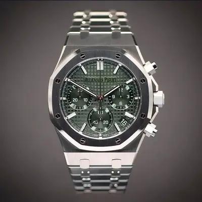 Audemars Piguet Royal Oak Chronograph Green dial 1:1 Clone With Box