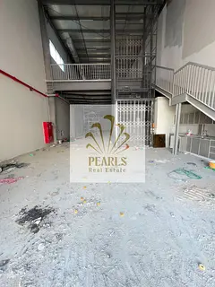 Annual Warehouse for Rent in Ajman Industrial 1 Near Salam Street | New First-Use Unit with Mezzanin