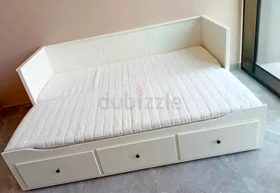 IKEA Hamnes day bed with 2 mattress and 3store drawers underneath is available