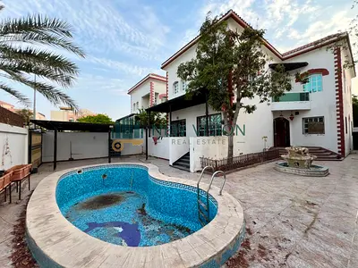 Annual Villa for Rent: 5 Bedrooms, Majlis, Maid’s Room, Master Bedroom, Built-in Wardrobes, Central AC, Super Deluxe Finishing & Private Swimming Pool