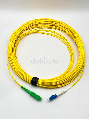 Singlemode Fiber Optic Patch Cable SC to APC LC 10m (Yellow)