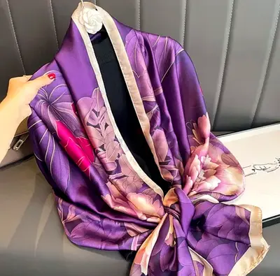 Silk shawl scarf