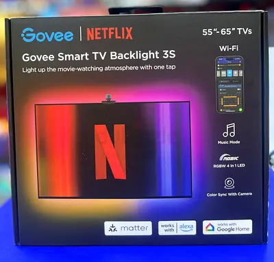 Govee Smart TV Backlight 3S (for 55"-65" TVs) - New in Box