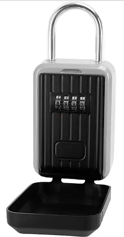 Key Safe Box Portable Aluminum Waterproof 4 Digit Combination Key Safe Box