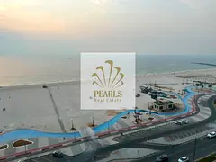 For Annual Rent in Corniche Residence Towers – Ajman | 2 Bedrooms + Living Room | Full Sea View | 