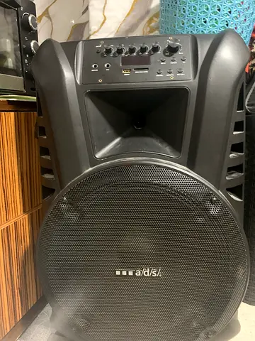 Portable ads Speaker with USB/SD Input and Mic Inputs - Good Working Condition
