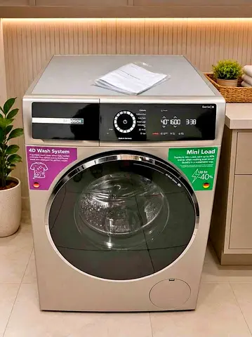 Bosch Series 8 new model Front Load Washing machine 10kg Capacity, Fully Touch panel Silver