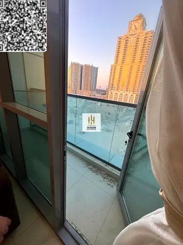 شقة مفروشة للإيجار الشهري | أبراج غلفا – عجمان | إطلالة مفتوحة على المدينة