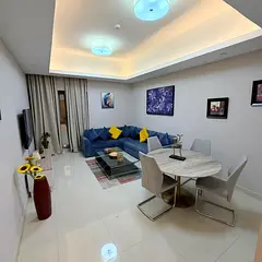 For annual rent, 1BHK apartment in Ajman, Al Rashidiya area, Gulf Towers ✔️ with gym, swimming p