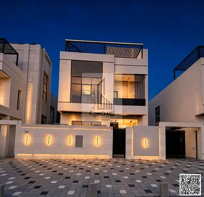 Modern G+1+R with pool Villa for Sale in Al Helio 1