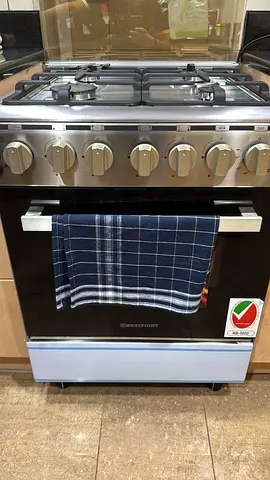 6-burner Stainless Steel Free-standing Gas Cooker with Oven