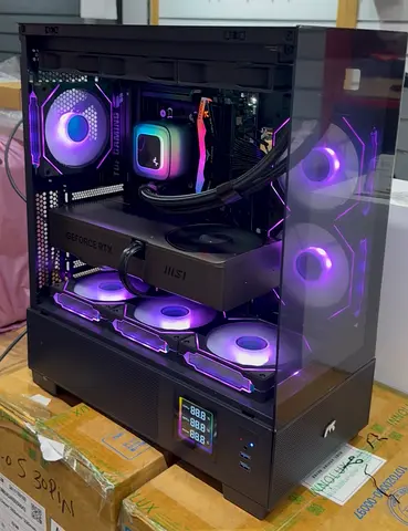 High-end Gaming PC with RGB Cooling, Liquid Cooler & MSI GeForce RTX GPU