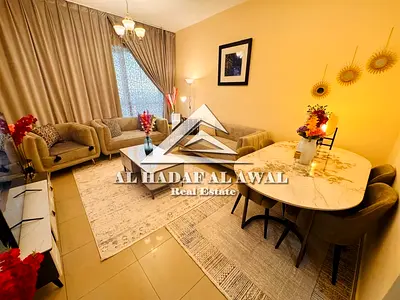 For Monthly Rent One-bedroom apartment with a living room in the Al Taawun area (Manazil 3 Tower)