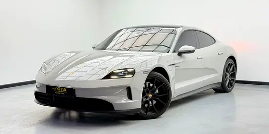 2025 Porsche Taycan, Porsche Warranty+Full Service History, GCC Specs.