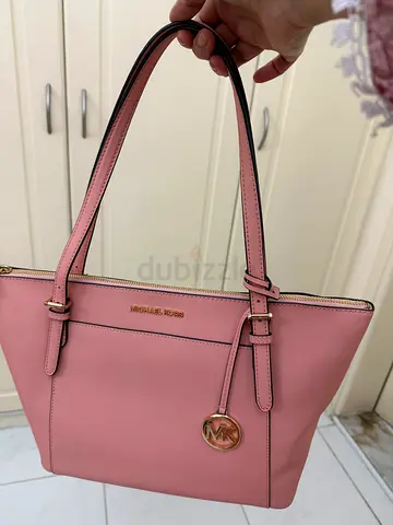 Michael Kors Pink Leather Shoulder Tote Bag