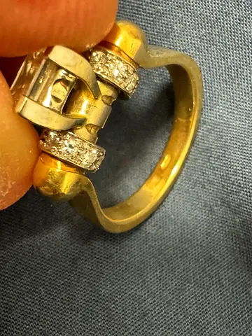 Natural Diamond Ring 1.37ct Total – 1.19ct Princess Cut – 14K Gold – IDL Certified