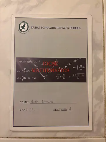 IGCSE Edexcel Mathematics formula book/sheets