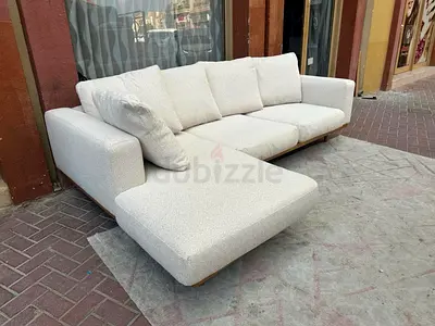 Available high quality Newport L sahpe sofa 🪶 filled like a new