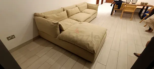 Marina home Feather filled Sofa Beige Excellent condition