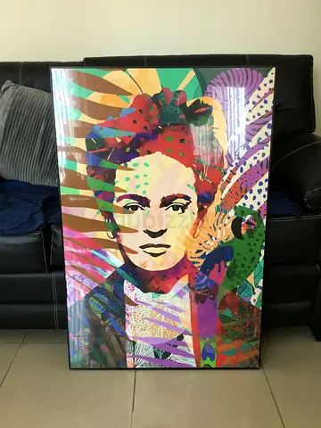 HomeBox “Frida Kahlo” Framed Pop Art (90x60 cm)