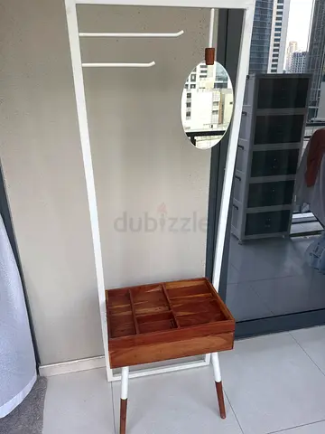 Wooden Dressing Table / Vanity with Mirror – 100 AED