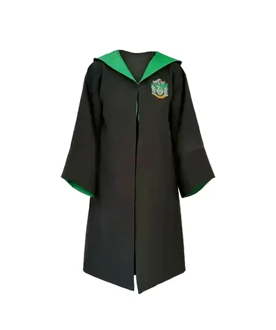 Slytherin-style Wizard Robe with Green Lining (Costume/Cosplay) 8+8 ps