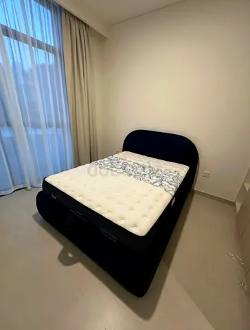 Modern Upholstered Bed Frame with Premium Mattress