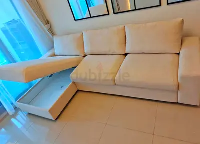 Comfortable L-Shaped Sofa with in Storage vimle