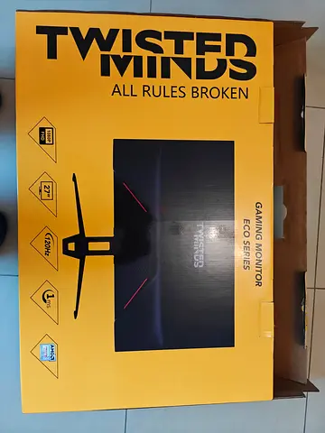 Twisted Minds 27" Gaming Monitor (boxed) — Eco Series
