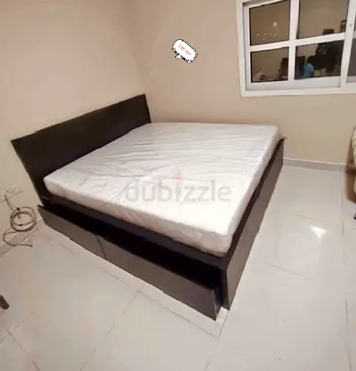 IKEA Malam king size 180×200cm bed frame with IKEA mattress and 2 big storage drawers underneath is