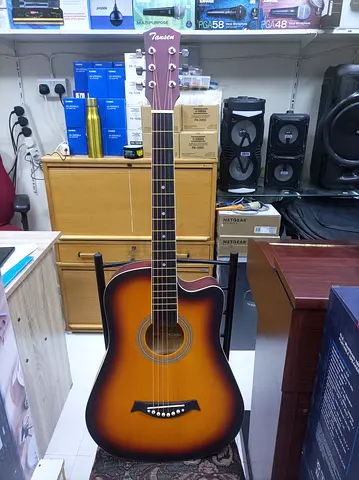 Tansen Sunburst Acoustic Guitar with Cutaway - Good Condition