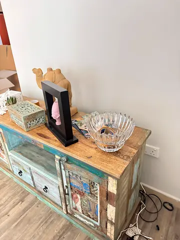 Vintage Reclaimed Wood Sideboard / Cabinet with Drawers URGENT 2Hours PICK UP NOW URGENT