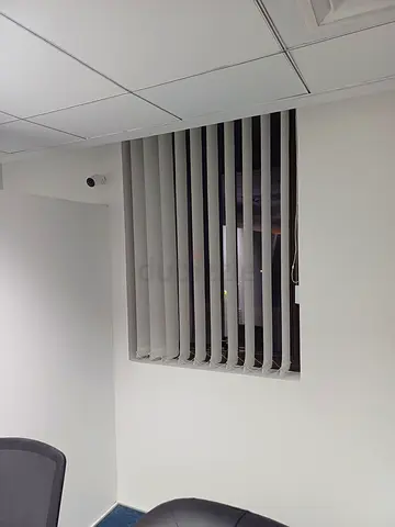 Vertical Fabric Window Blinds - New with Installation