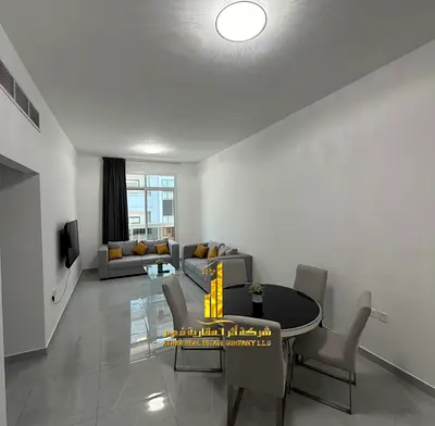 Furnished Two-bedroom apartment for monthly rent ✨ Ajman - Al Rashidiya 2 - near Ladies Park, including bills and internet, book now!!