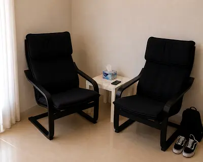 2 IKEA Poäng armchair in black, good used condition