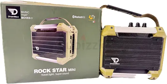 Powerfu DreamWave Rock Star MINI Portable Bluetooth Speaker (40W, Outdoor Rugged) - Like New / Boxed
