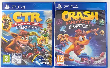 Crash Team Racing Nitro-Fueled + Crash Bandicoot 4 PS4 (set of 2)