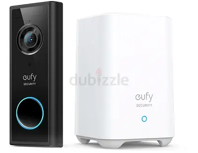 eufy Battery-Powered 2K Video Doorbell with Homebase, Black
