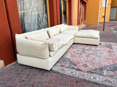 Selling luxury marina home L sahpe sofa 🪶 filled like a new