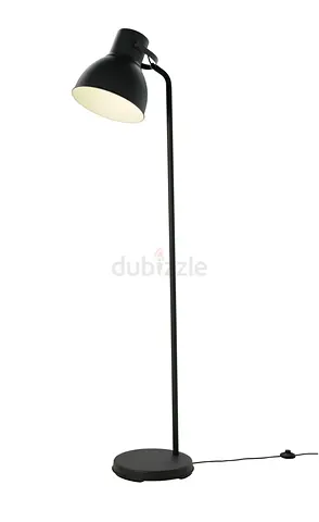 IKEA- HEKTAR Floor lamp, dark grey Black Adjustable Floor Lamp - Modern Standing Light-