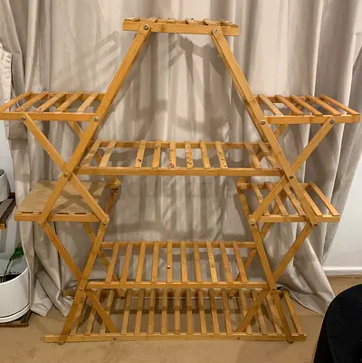Wooden Multi-Tier Shelving Rack / Plant Display Stand