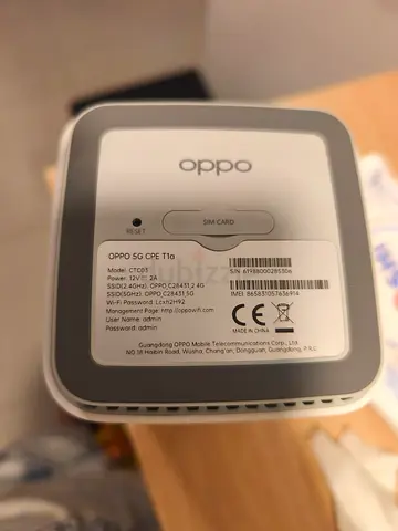 Unlocked OPPO 5G CPE T1a Home Router (Good Working Condition)