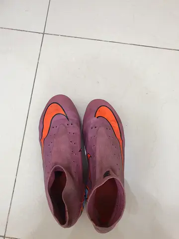 Used Nike Football Boots (Purple/Orange) - Good Condition, Size Check