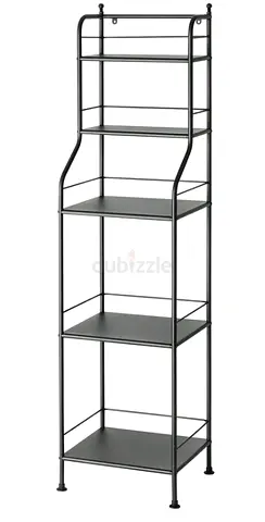 FROSJON Shelving unit, black