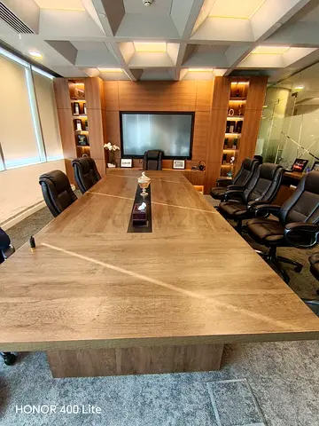 Large Executive Wooden Conference Table - Solid Finish