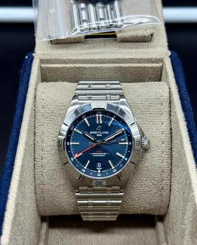 Breitling Chronomat GMT 40mm Blue Dial 1:1 Clone With Box And Card