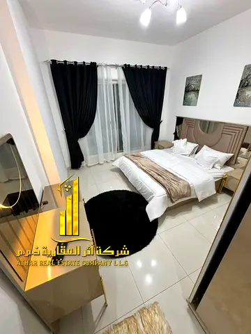 Luxury apartment for monthly rent - one bedroom and a hall with a balcony open view, fully furnished new super deluxe furniture, with a fully equipped