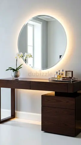 Round LED Backlit Wall Mirror — Modern Vanity Mirror